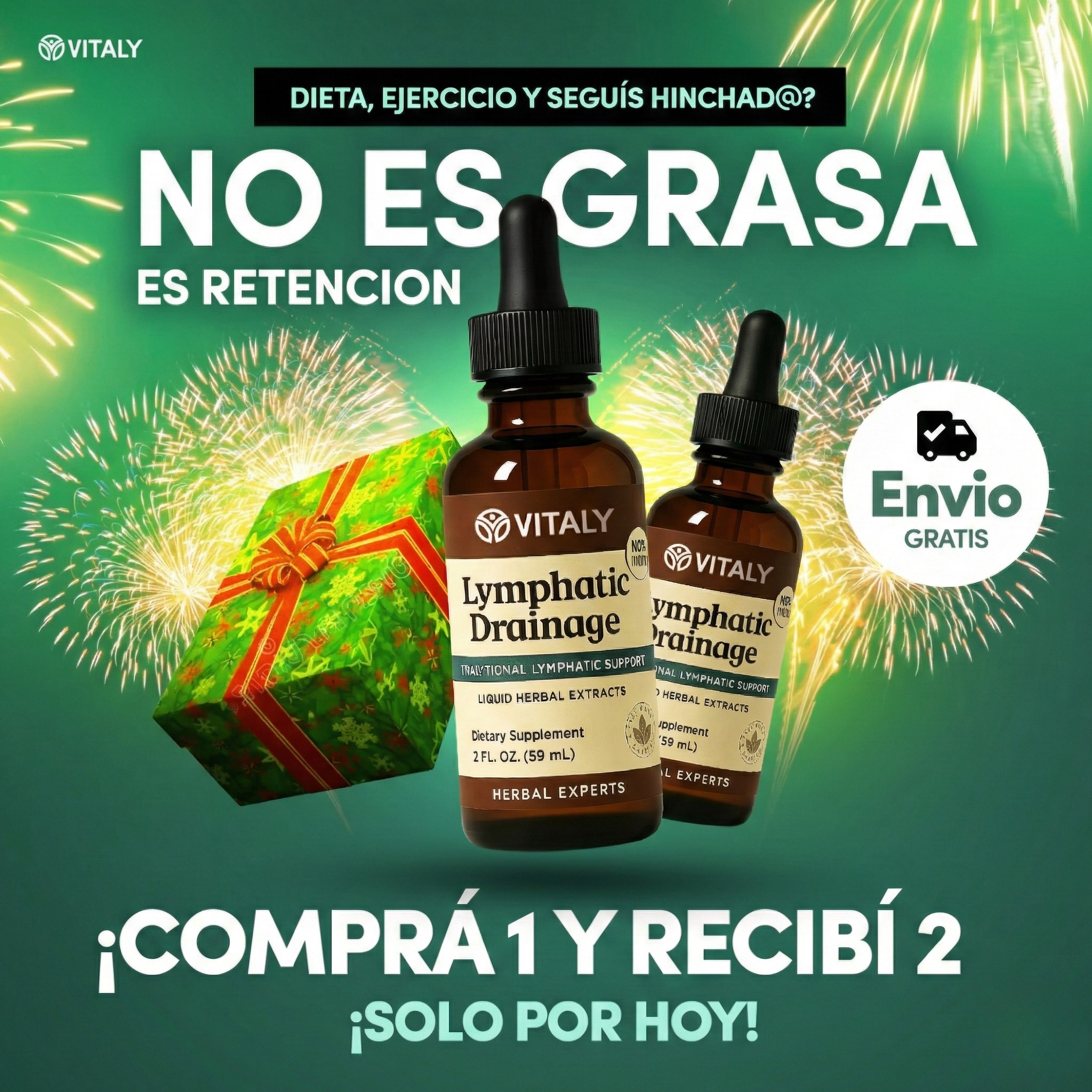 VITALY® Gotas de Drenaje Linfático Natural